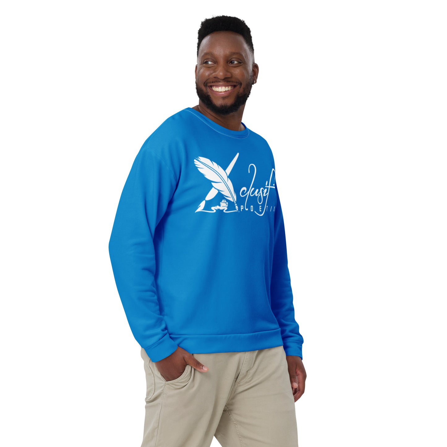 XCLUSIF POETIX BLUE & WHITE Unisex Sweatshirt