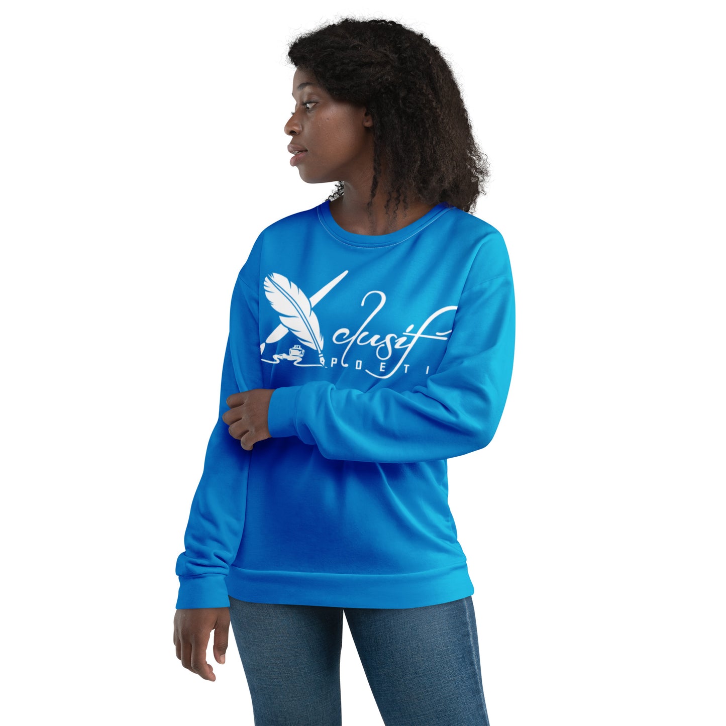 XCLUSIF POETIX BLUE & WHITE Unisex Sweatshirt