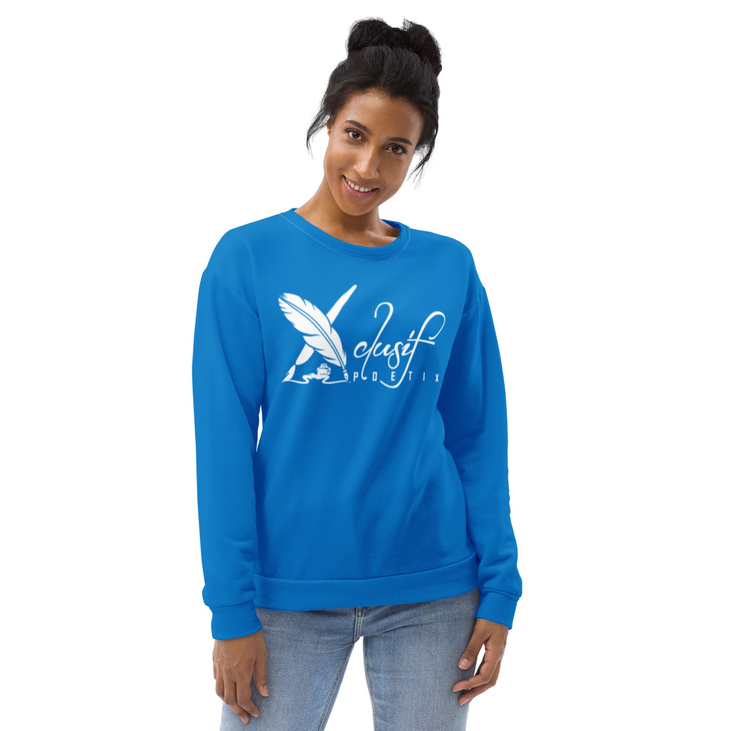 XCLUSIF POETIX BLUE & WHITE Unisex Sweatshirt