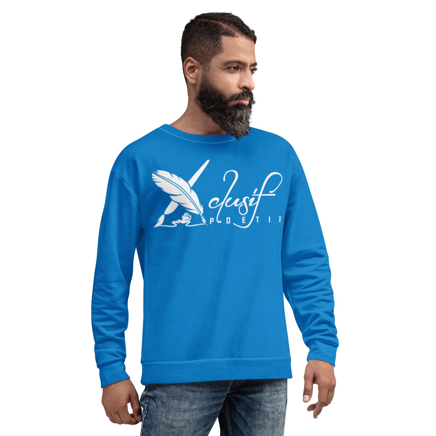 XCLUSIF POETIX BLUE & WHITE Unisex Sweatshirt