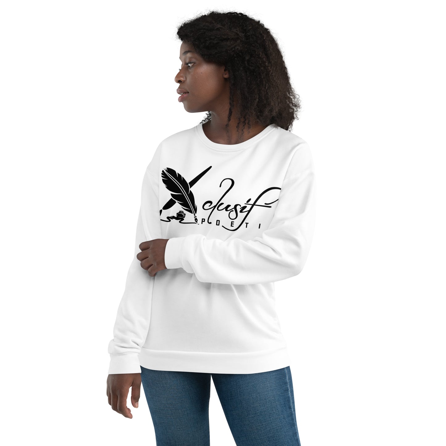 XCLUSIF POETIX WHITE & BLACK Unisex Sweatshirt