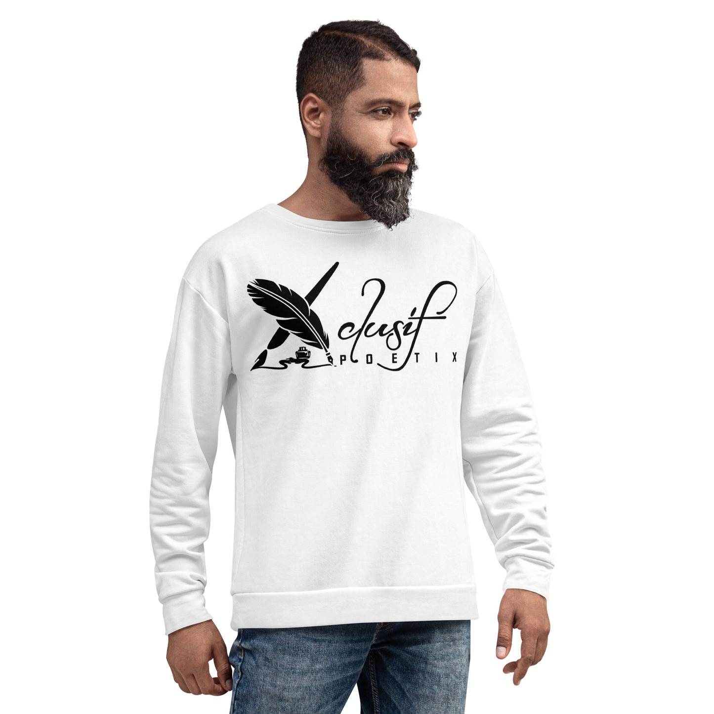 XCLUSIF POETIX WHITE & BLACK Unisex Sweatshirt