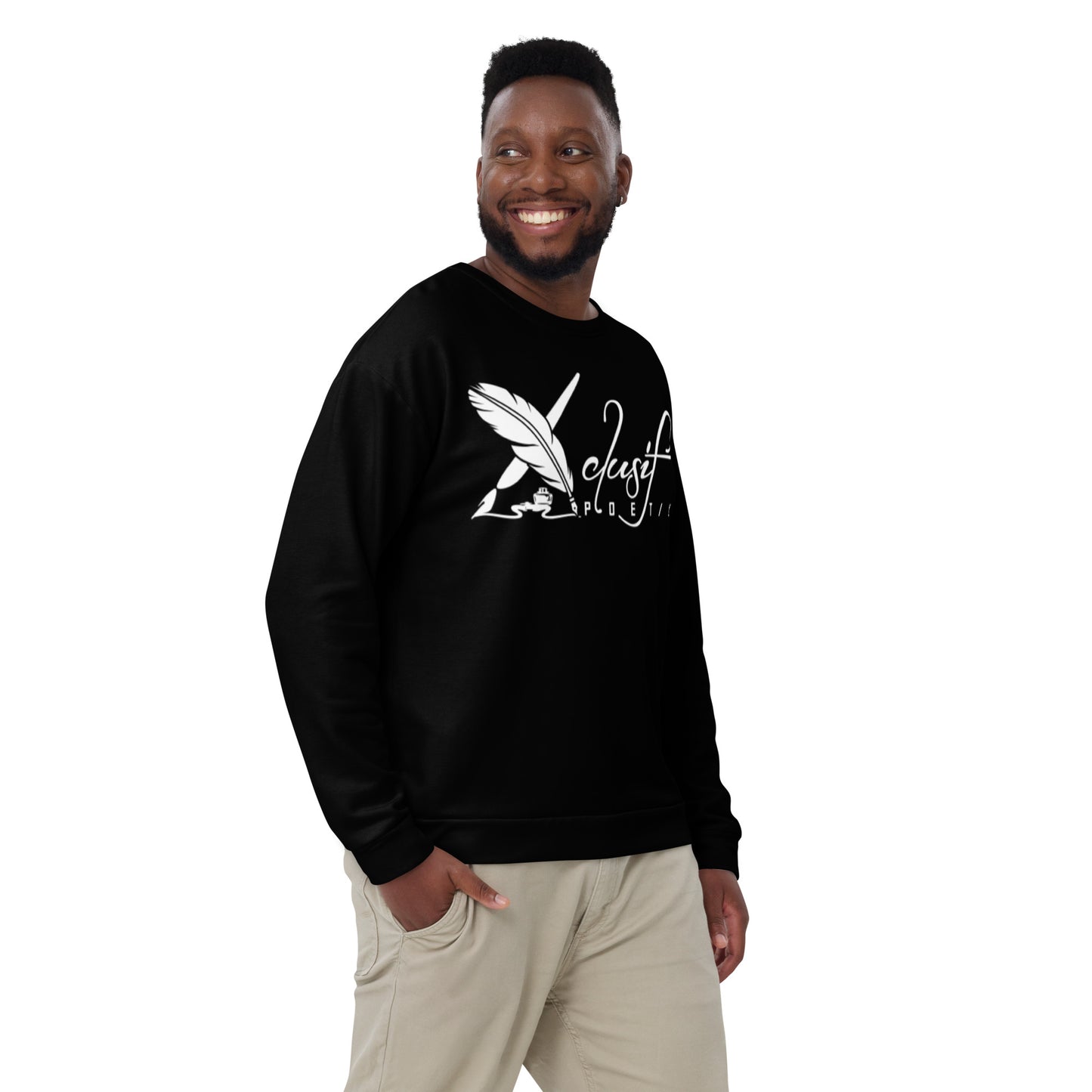 XCLUSIF POETIX BLACK & WHITE Unisex Sweatshirt