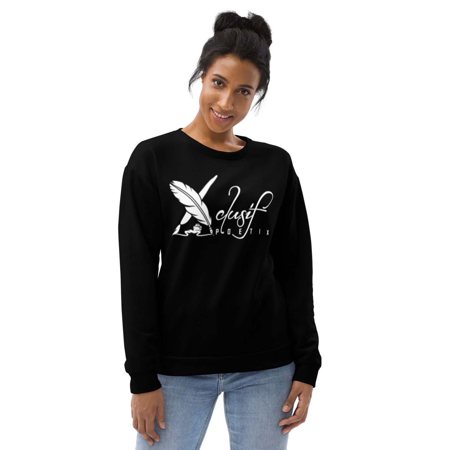 XCLUSIF POETIX BLACK & WHITE Unisex Sweatshirt