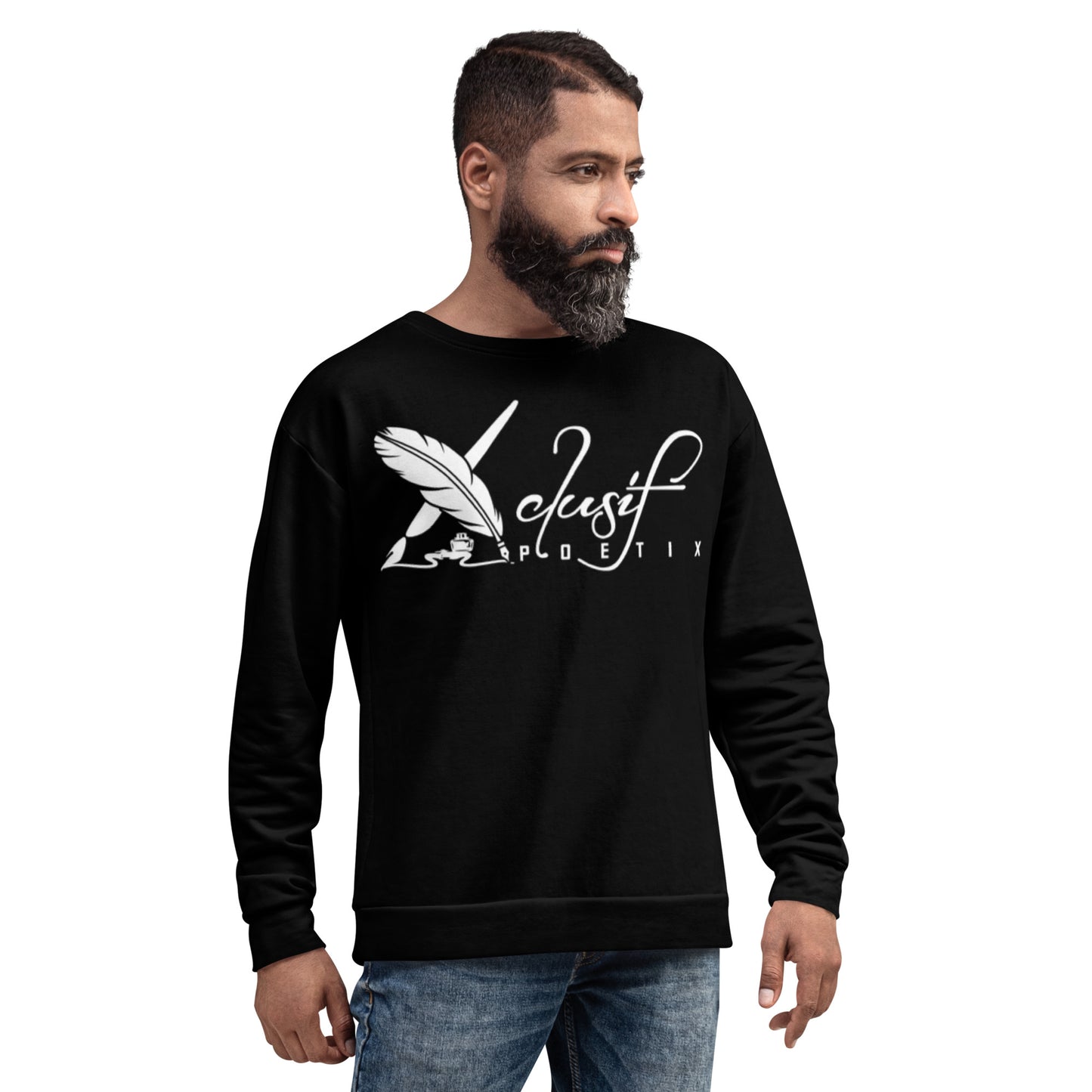 XCLUSIF POETIX BLACK & WHITE Unisex Sweatshirt