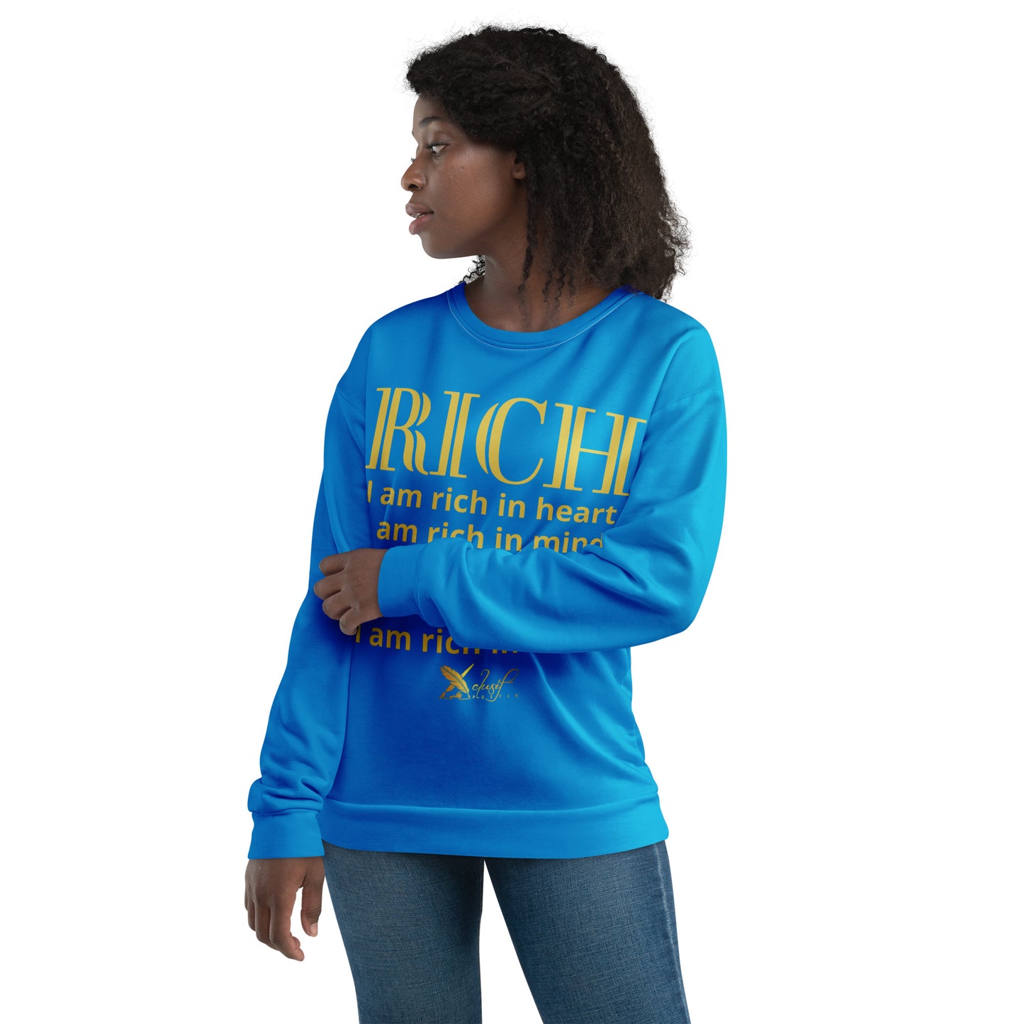 RICH BY XCLUSIF POETIX BLUE & GOLD Unisex Sweatshirt