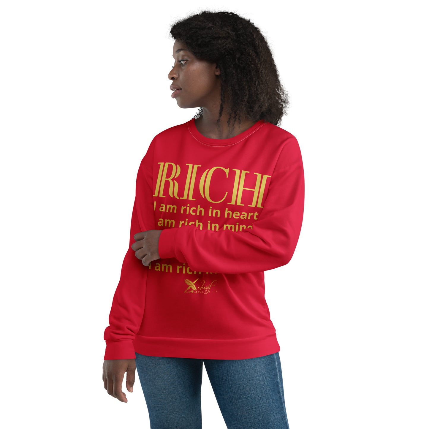 RICH BY XCLUSIF POETIX RED & GOLD Unisex Sweatshirt