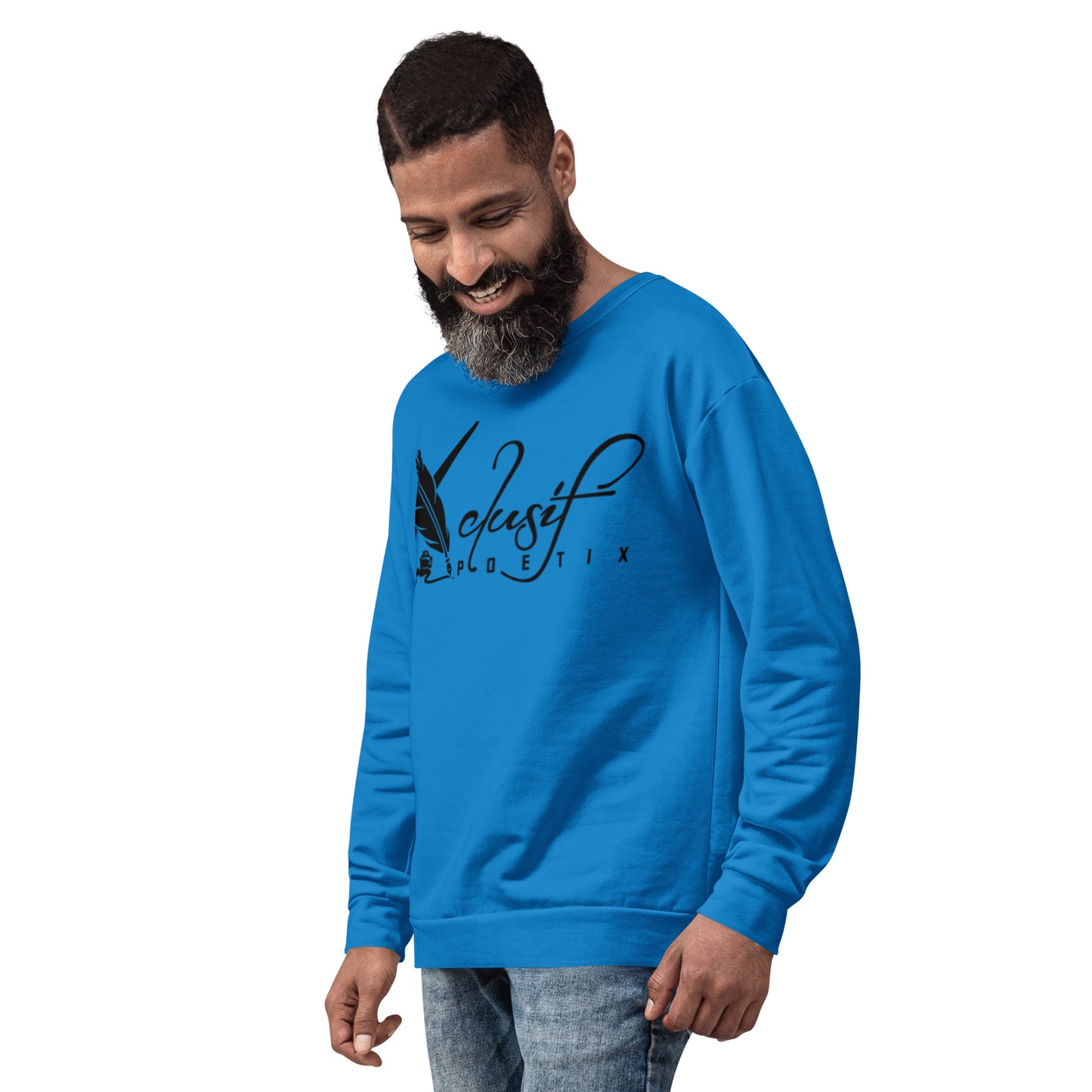 XCLUSIF POETIX BLUE & BLACK Unisex Sweatshirt