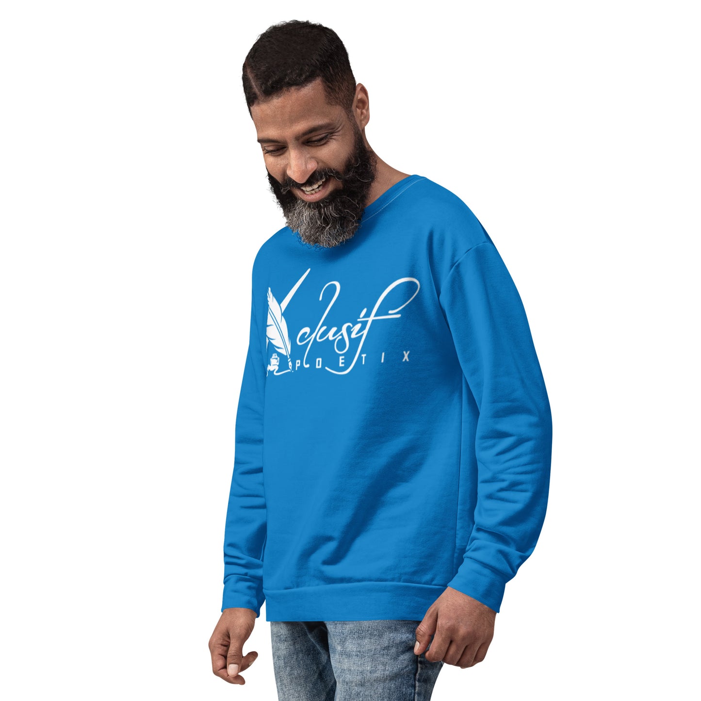 XCLUSIF POETIX BLUE & WHITE Unisex Sweatshirt