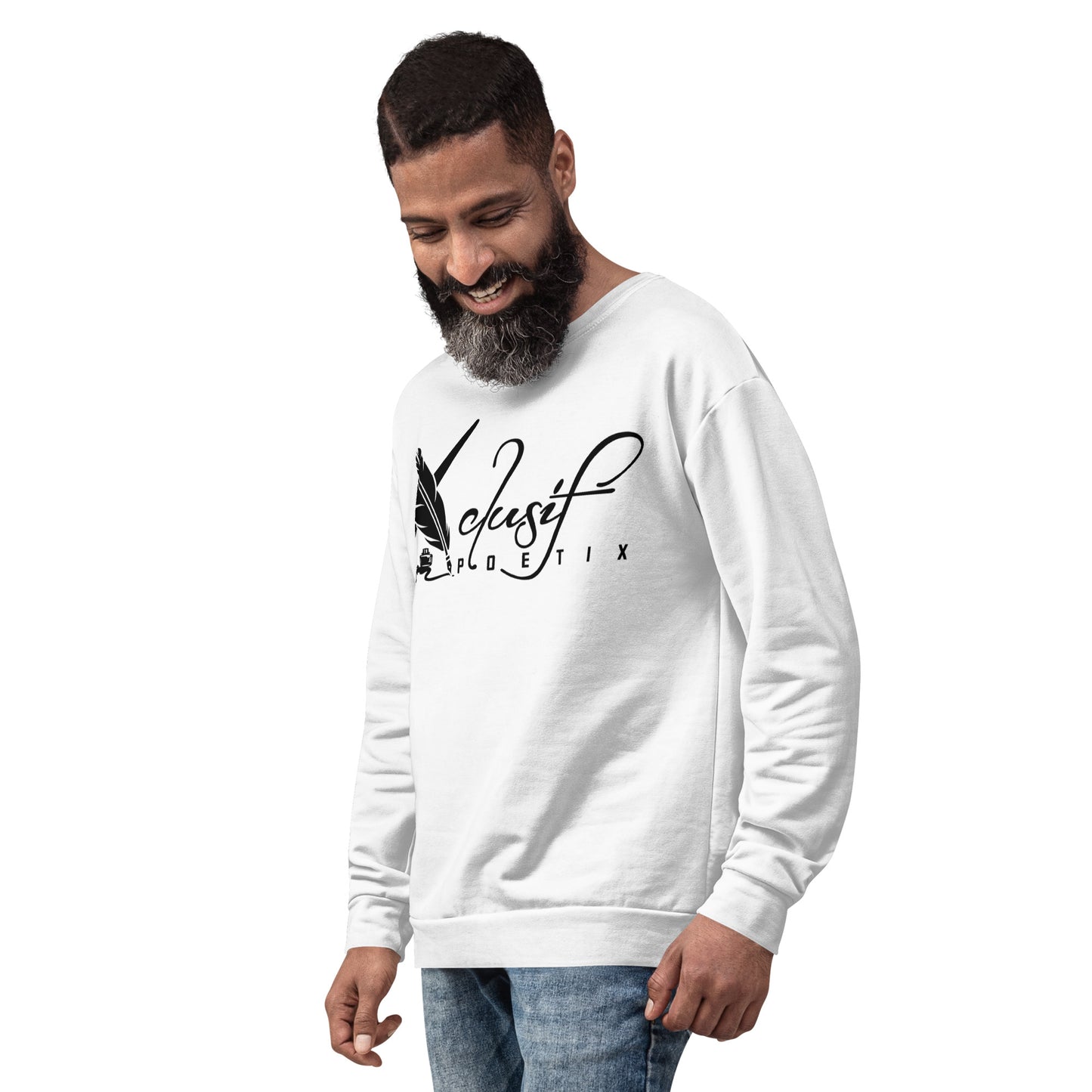 XCLUSIF POETIX WHITE & BLACK Unisex Sweatshirt