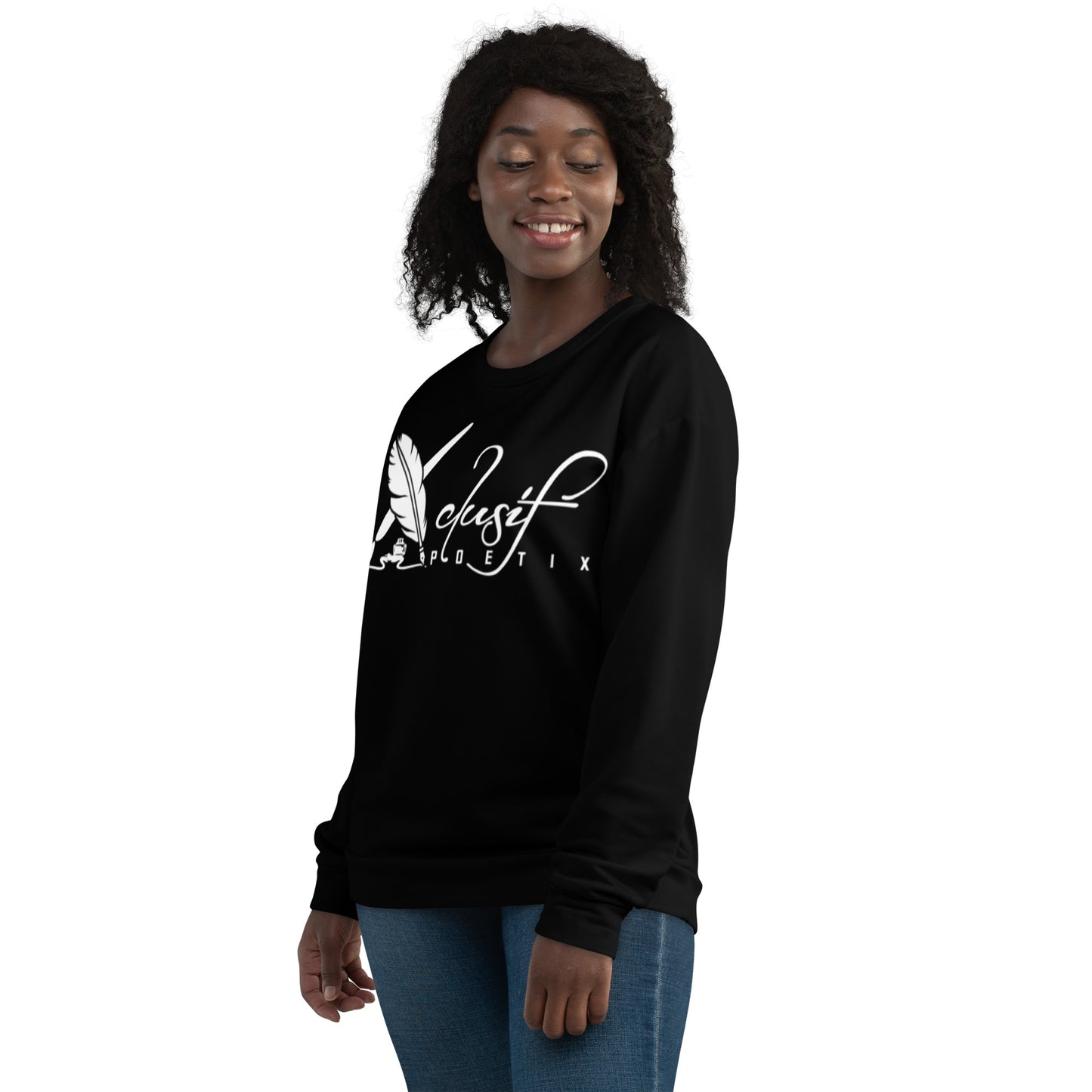 XCLUSIF POETIX BLACK & WHITE Unisex Sweatshirt