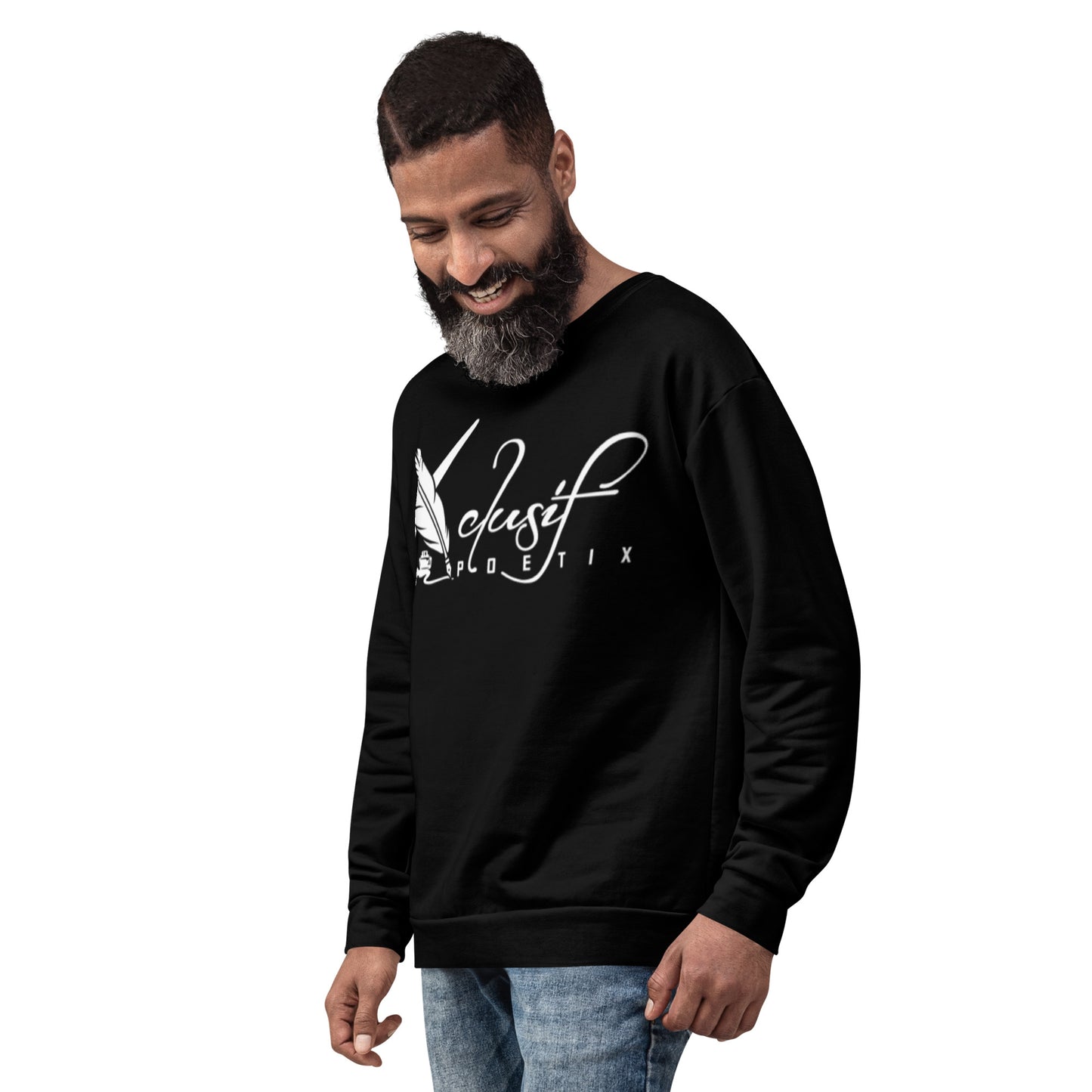 XCLUSIF POETIX BLACK & WHITE Unisex Sweatshirt