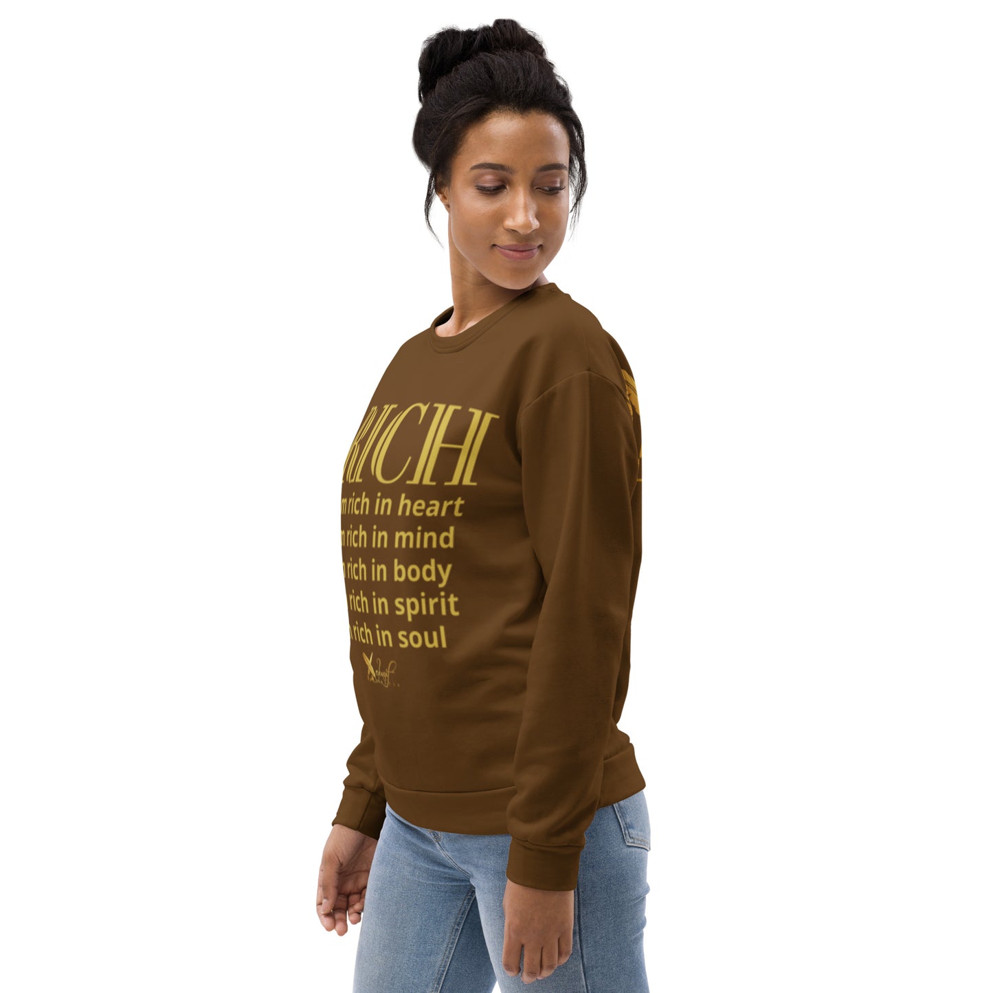 RICH BY XCLUSIF POETIX BROWN & GOLD Unisex Sweatshirt