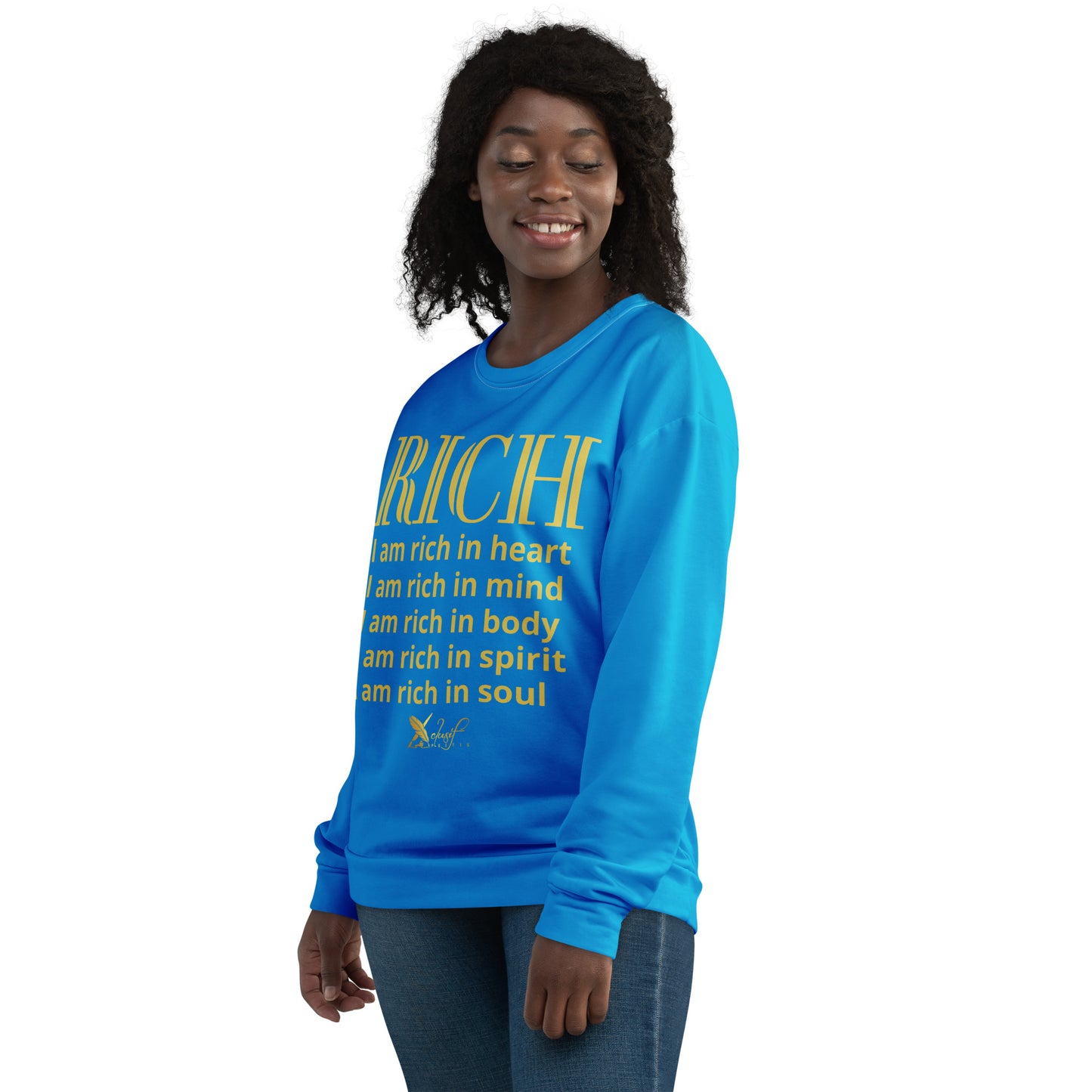 RICH BY XCLUSIF POETIX BLUE & GOLD Unisex Sweatshirt