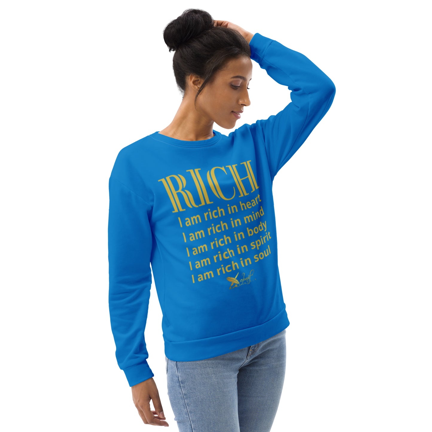 RICH BY XCLUSIF POETIX BLUE & GOLD Unisex Sweatshirt