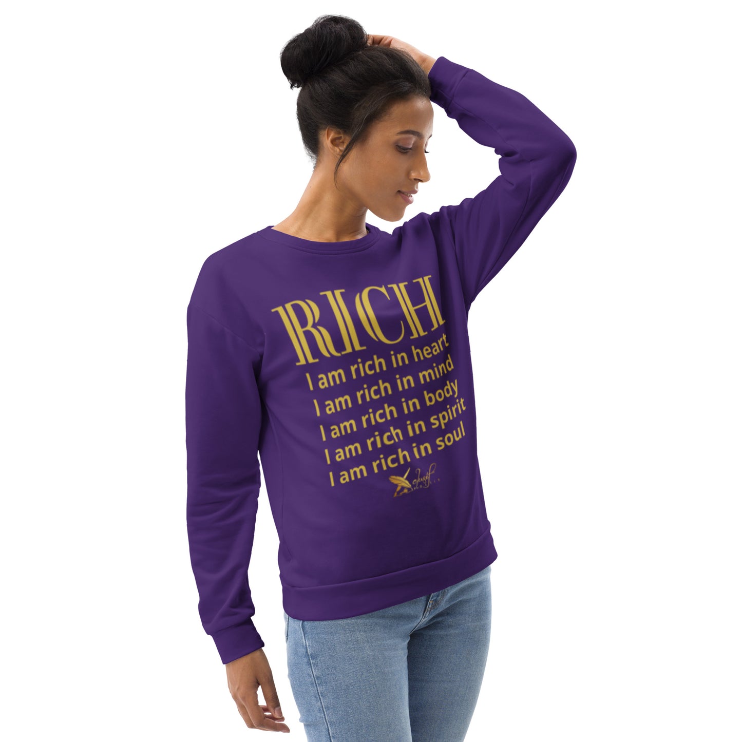 RICH BY XCLUSIF POETIX PURPLE & GOLD Unisex Sweatshirt