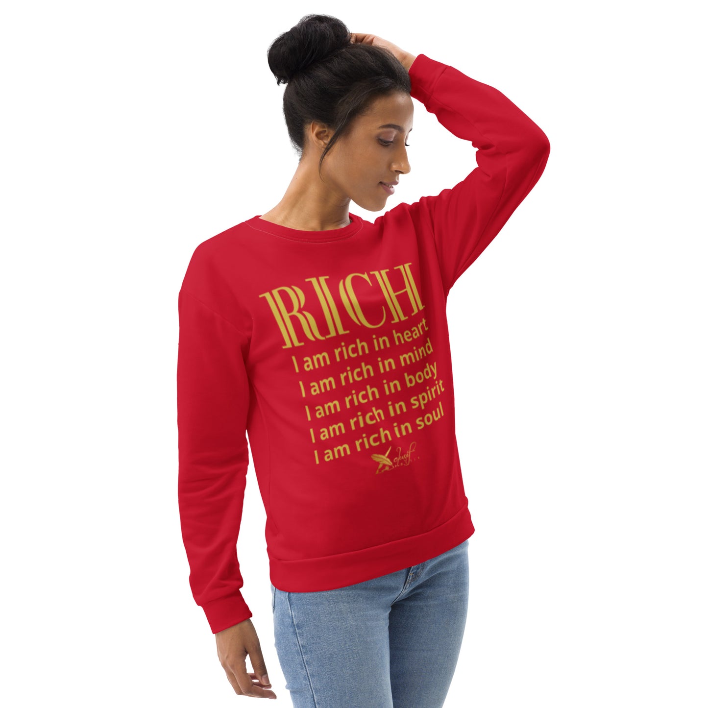 RICH BY XCLUSIF POETIX RED & GOLD Unisex Sweatshirt