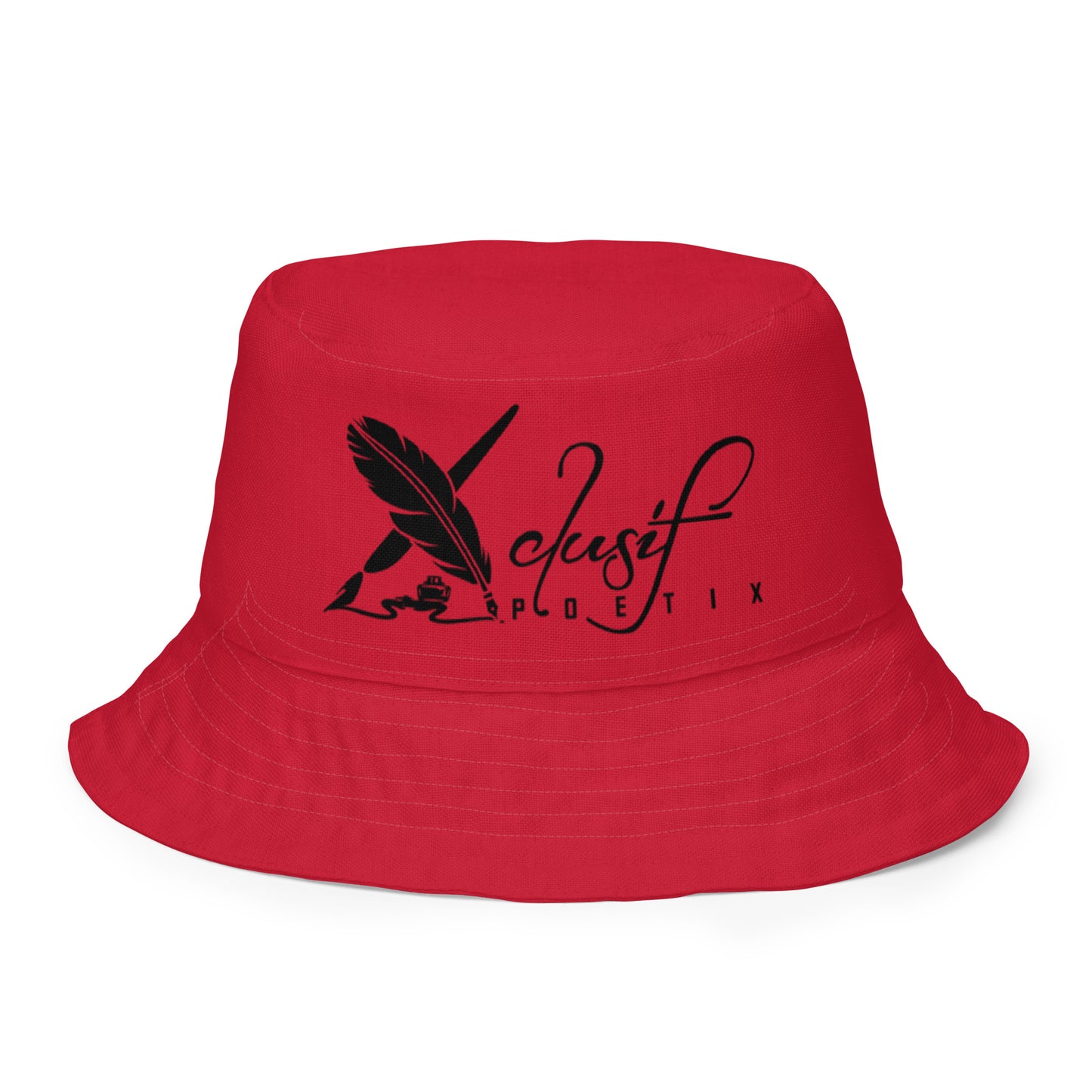 XCLUSIF POETIX RED Reversible bucket hat