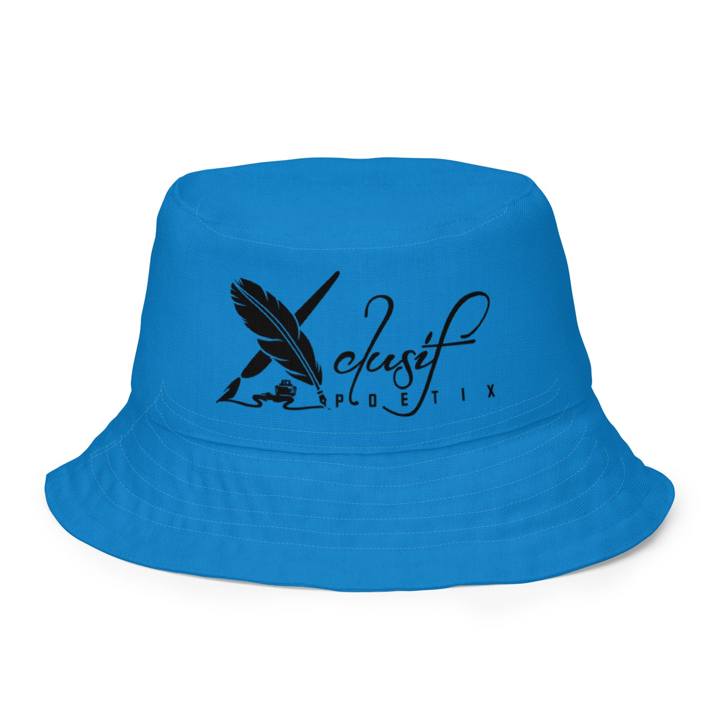 XCLUSIF POETIX BLUE Reversible bucket hat