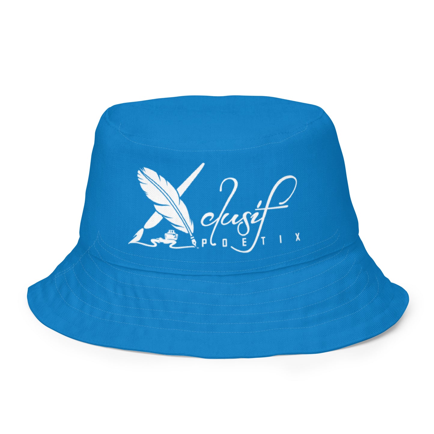 XCLUSIF POETIX BLUE Reversible bucket hat