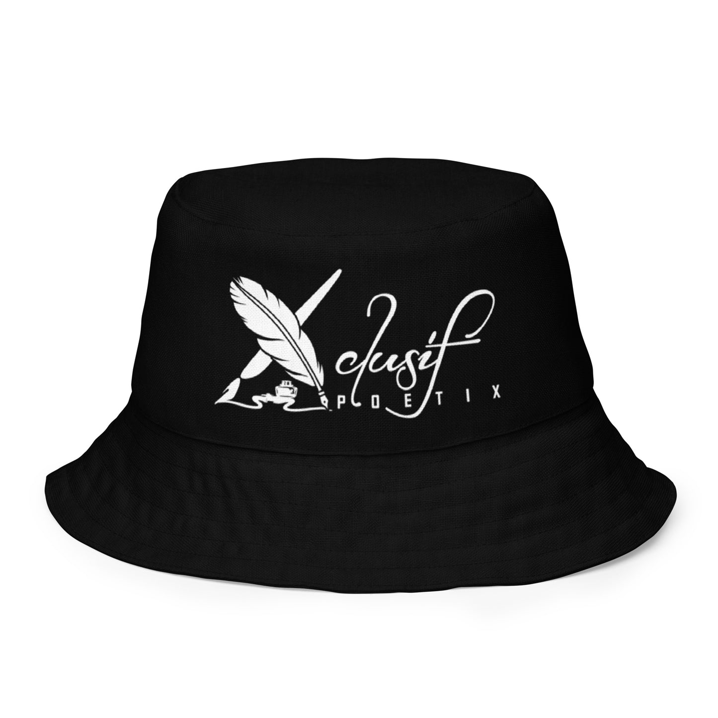 XCLUSIF POETIX BLACK Reversible bucket hat