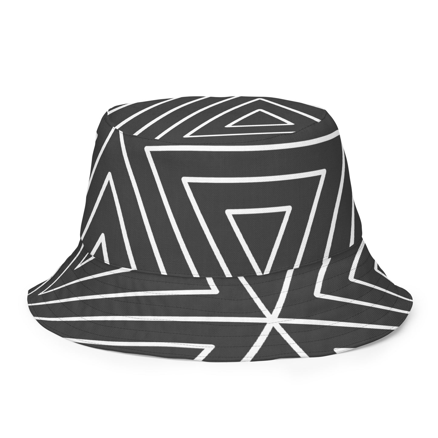 XCLUSIF POETIX BLACK TRIANGLE Reversible bucket hat