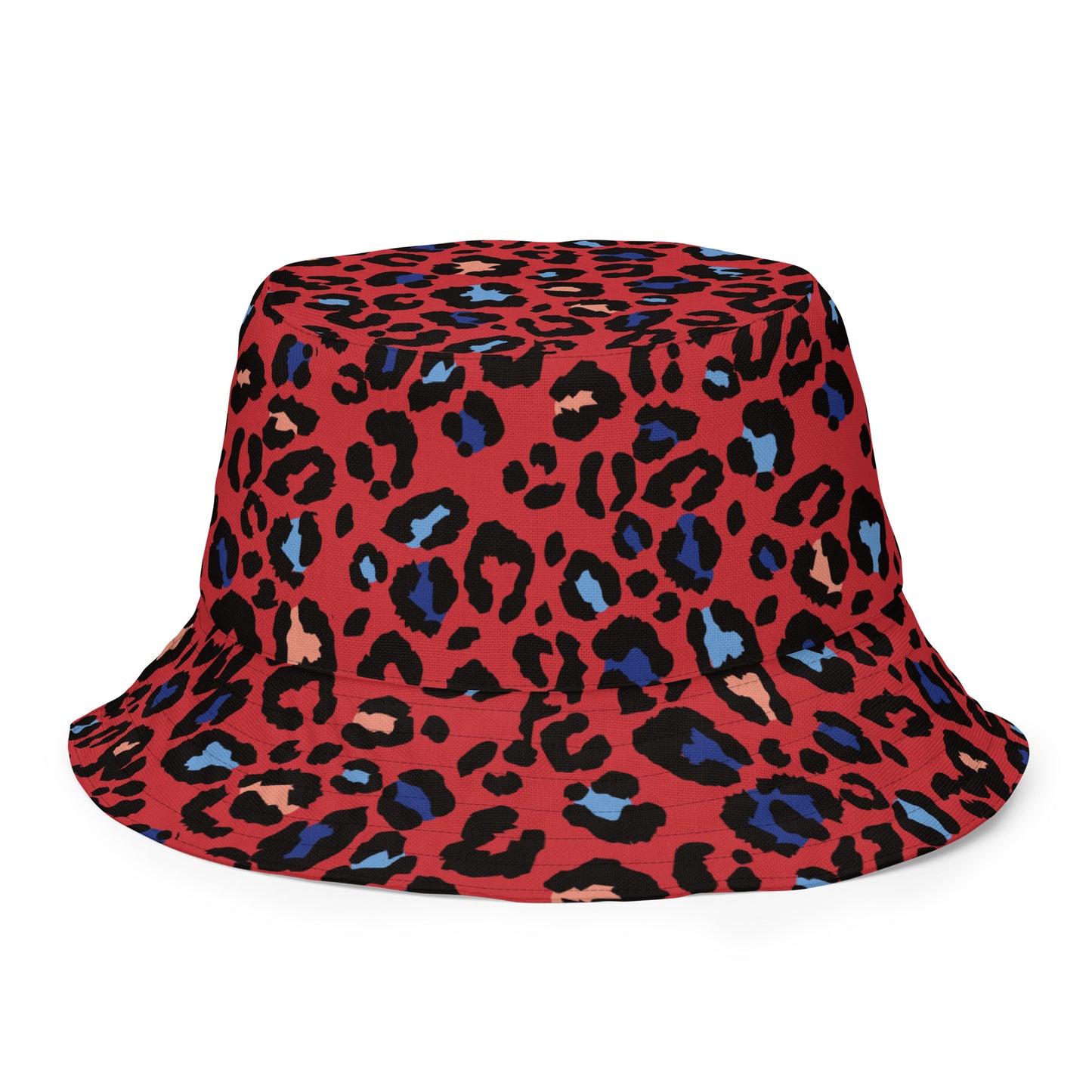 XCLUSIF POETIX RED LEOPARD Reversible bucket hat