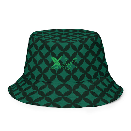 XCLUSIF POETIX LUXURY GREEN Reversible bucket hat