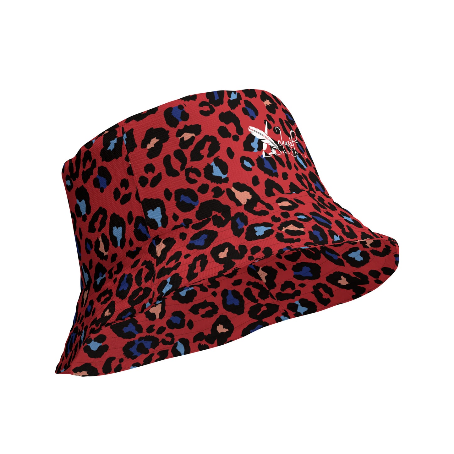 XCLUSIF POETIX RED LEOPARD Reversible bucket hat