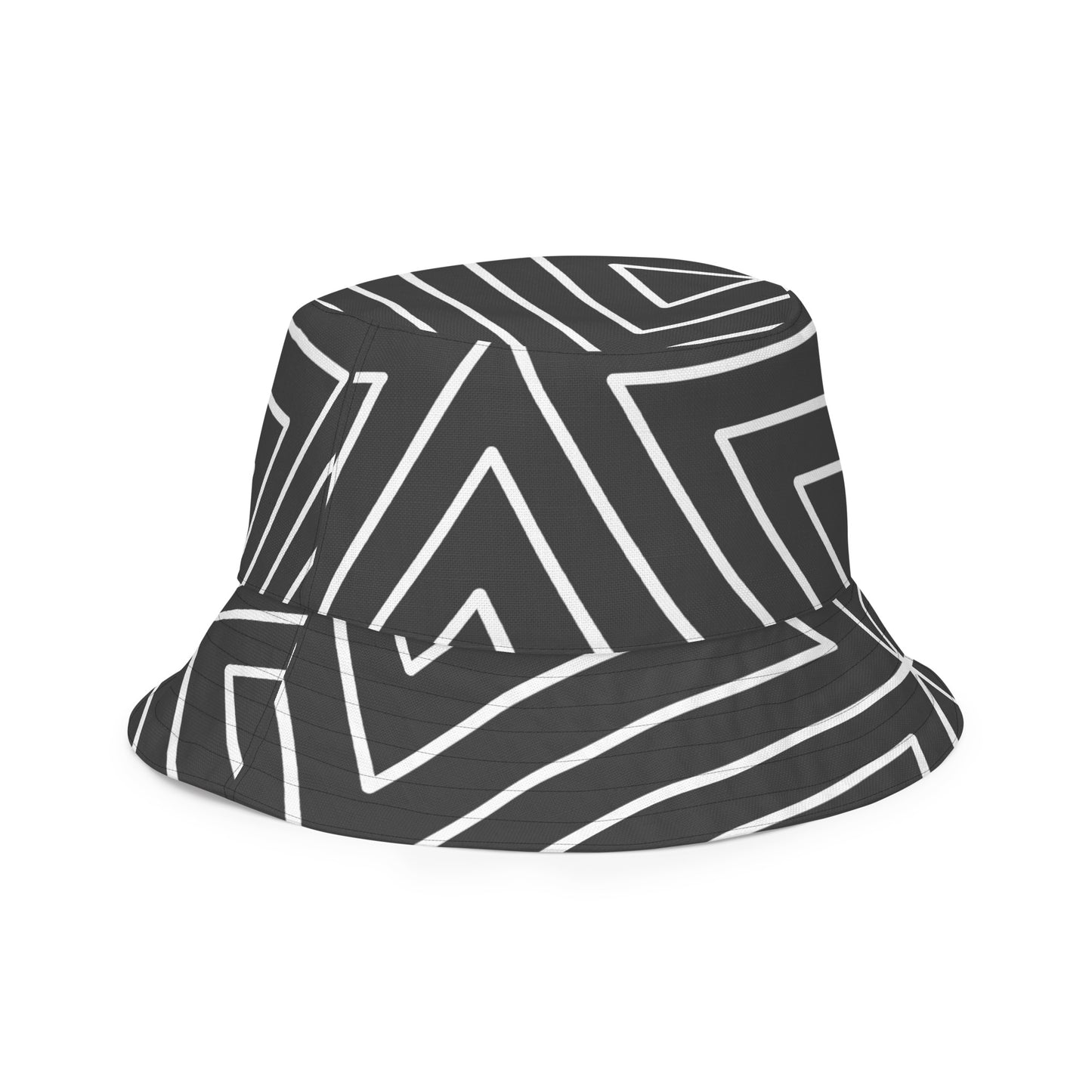 XCLUSIF POETIX BLACK TRIANGLE Reversible bucket hat