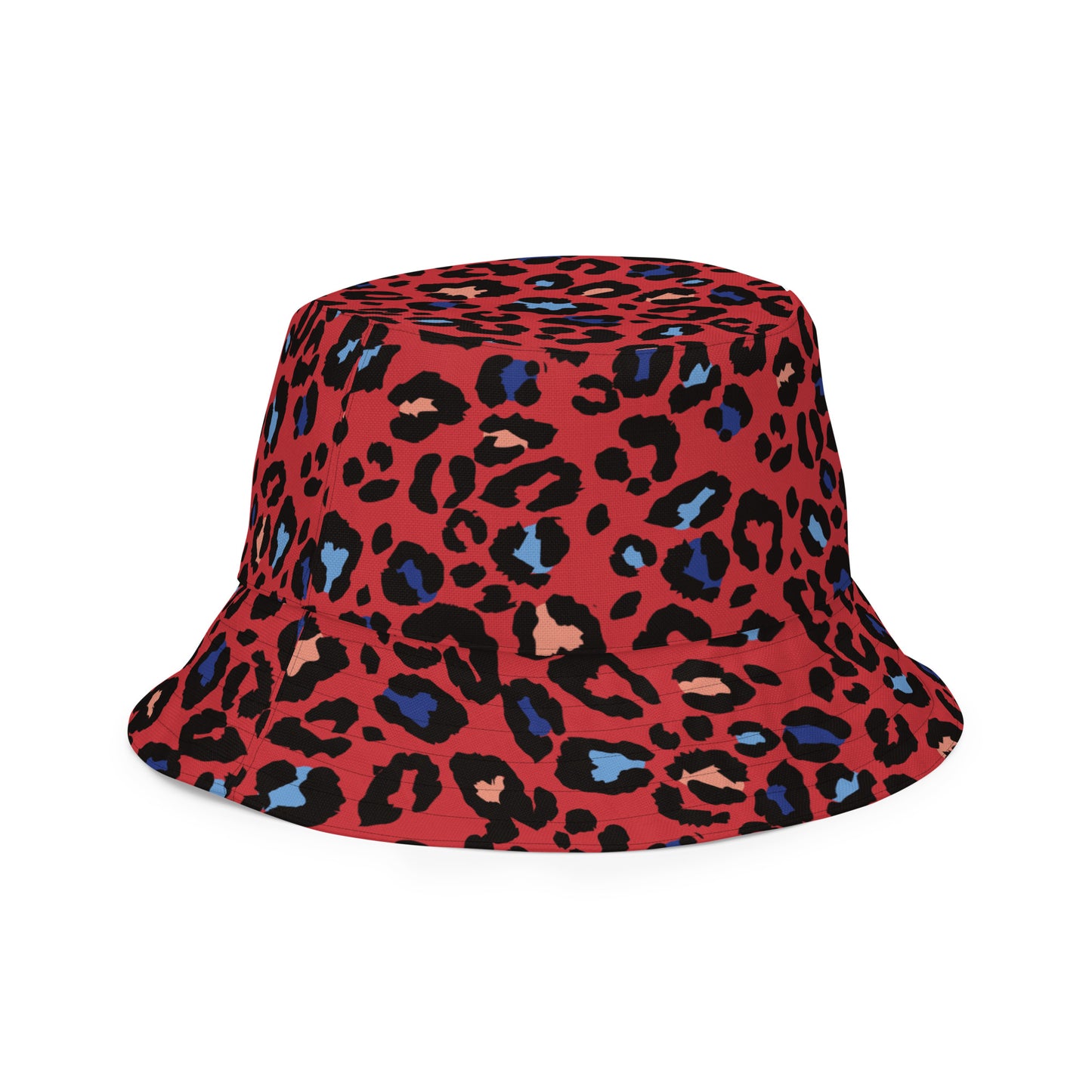 XCLUSIF POETIX RED LEOPARD Reversible bucket hat