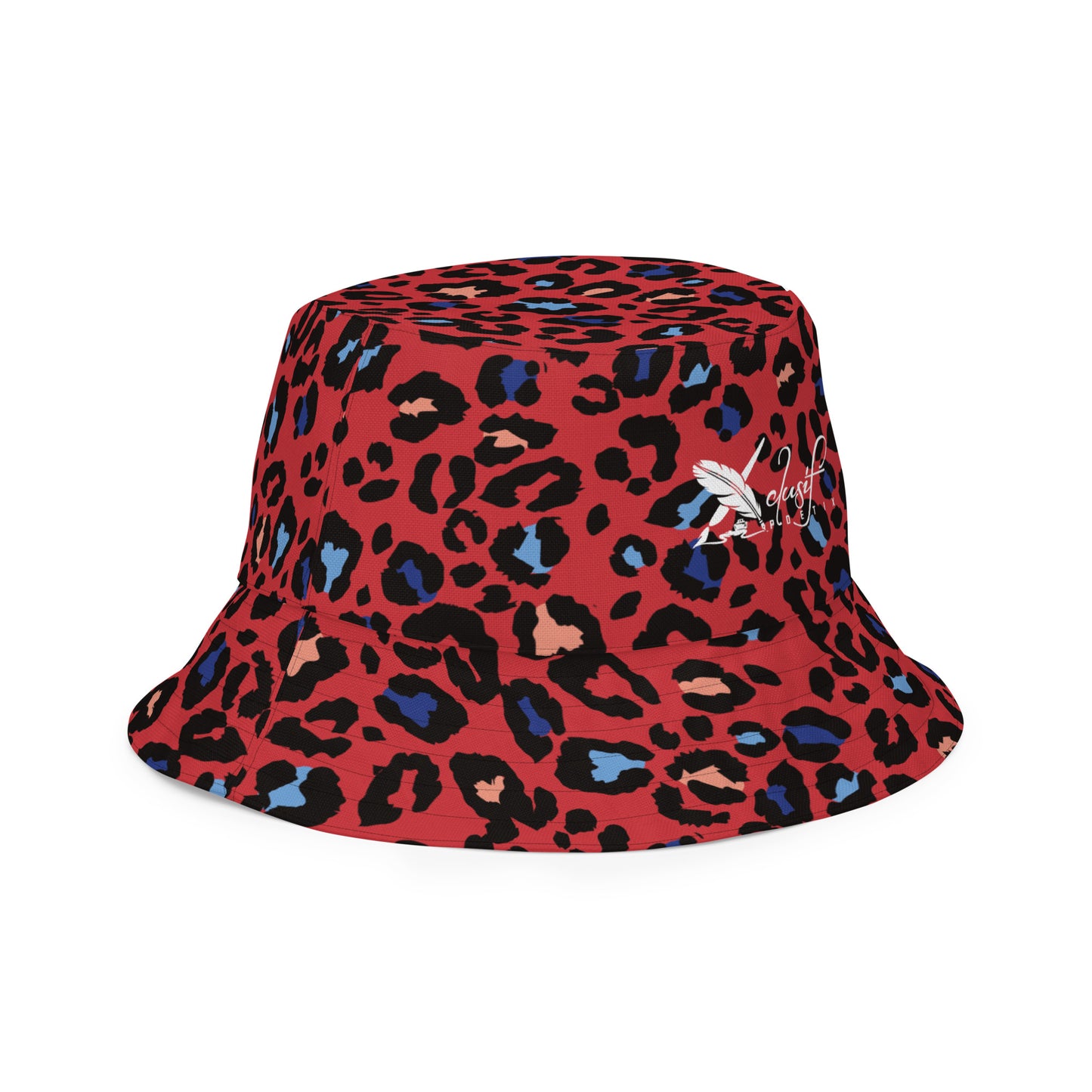 XCLUSIF POETIX RED LEOPARD Reversible bucket hat