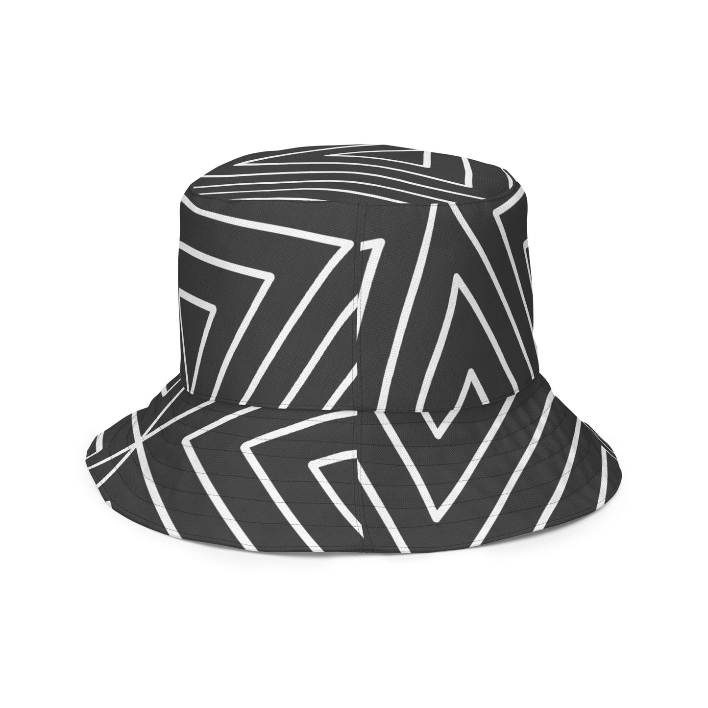 XCLUSIF POETIX BLACK TRIANGLE Reversible bucket hat