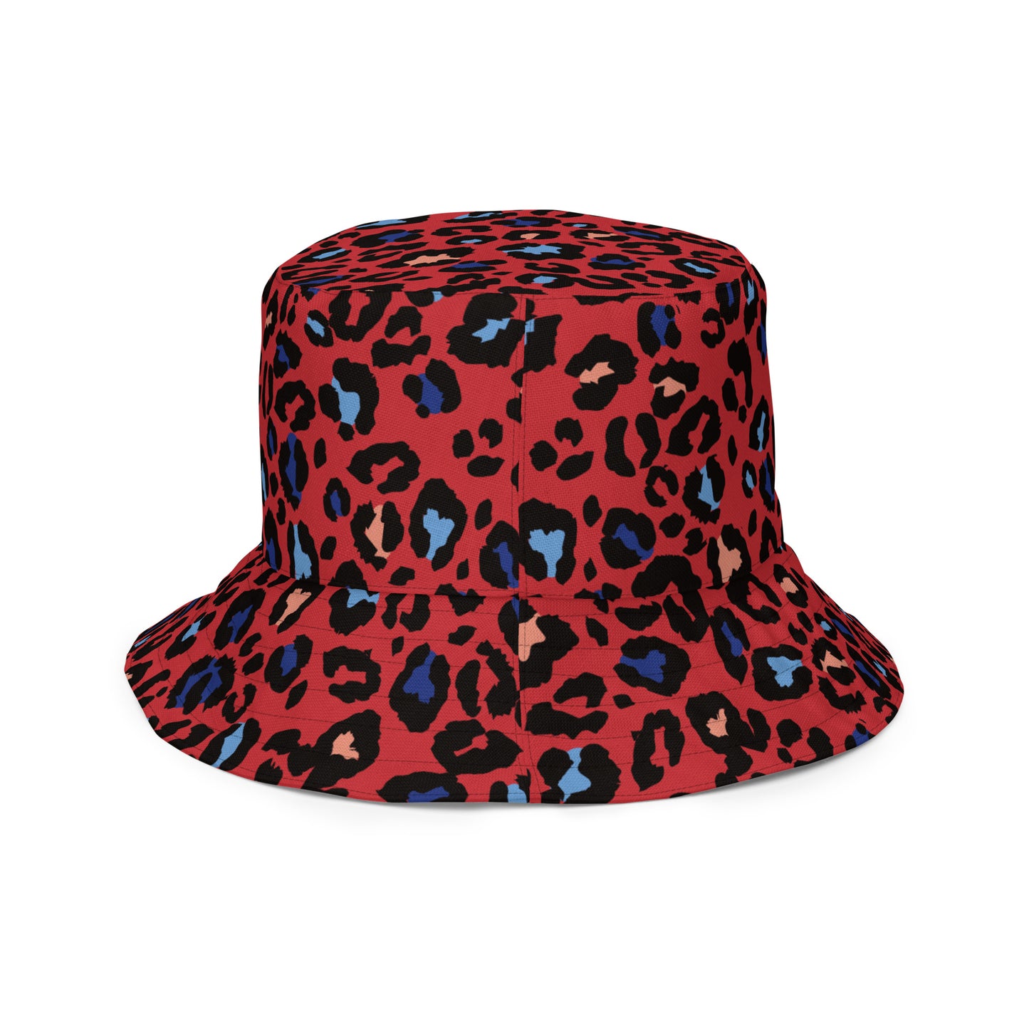 XCLUSIF POETIX RED LEOPARD Reversible bucket hat