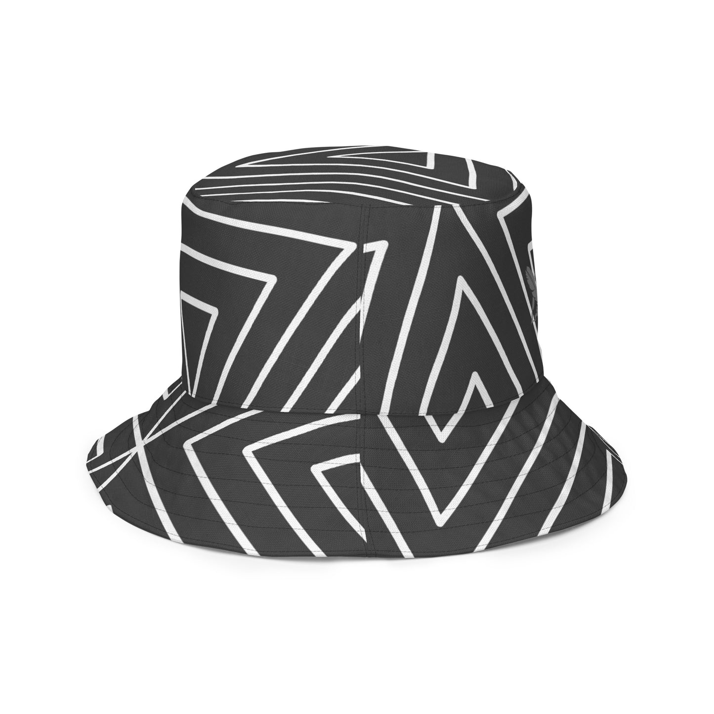 XCLUSIF POETIX BLACK TRIANGLE Reversible bucket hat