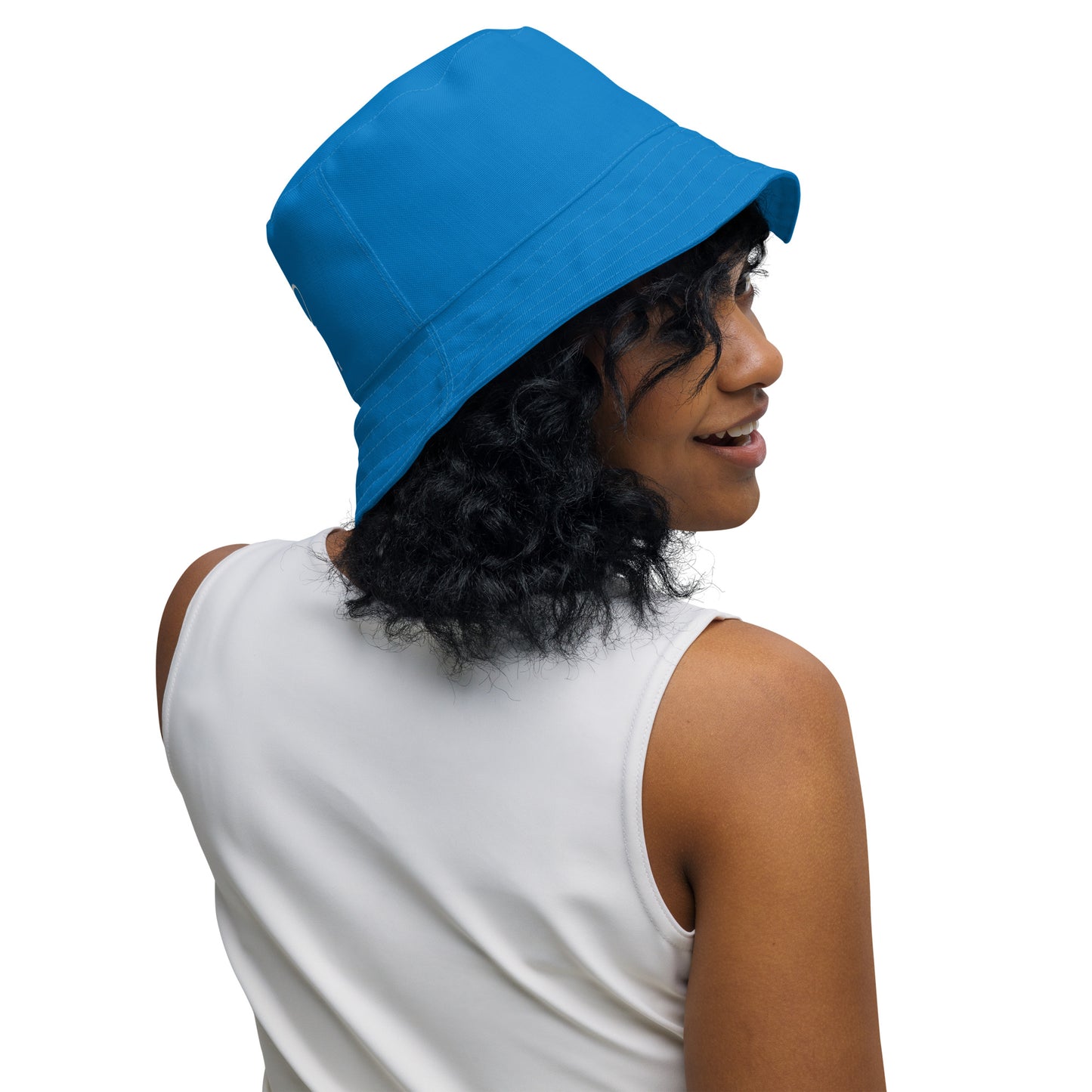 XCLUSIF POETIX BLUE Reversible bucket hat