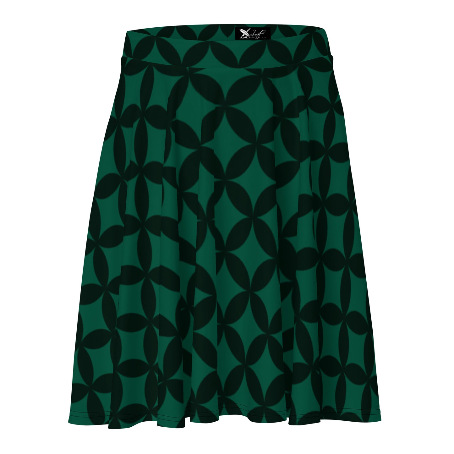 XCLUSIF POETIX LUXURY GREEN Skater Skirt