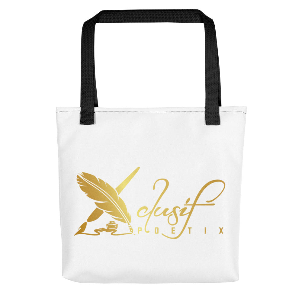 RICH BY XCLUSIF POETIX WHITE & GOLD Tote bag