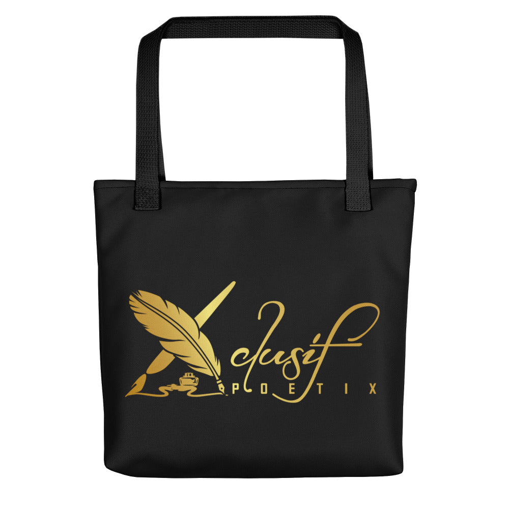 RICH BY XCLUSIF POETIX BLACK & GOLD Tote bag