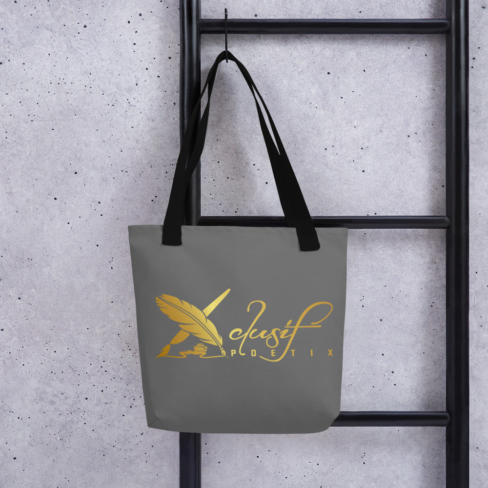 RICH BY XCLUSIF POETIX GREY & GOLD Tote bag