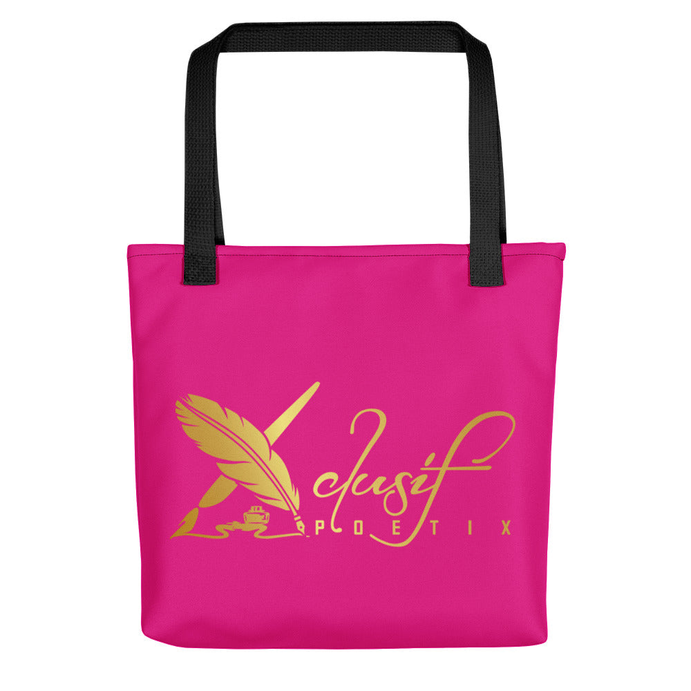 RICH BY XCLUSIF POETIX HOT PINK & GOLD Tote bag