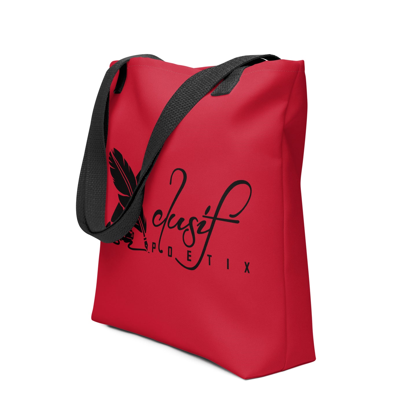 XCLUSIF POETIX RED & BLACK LOGO Tote bag