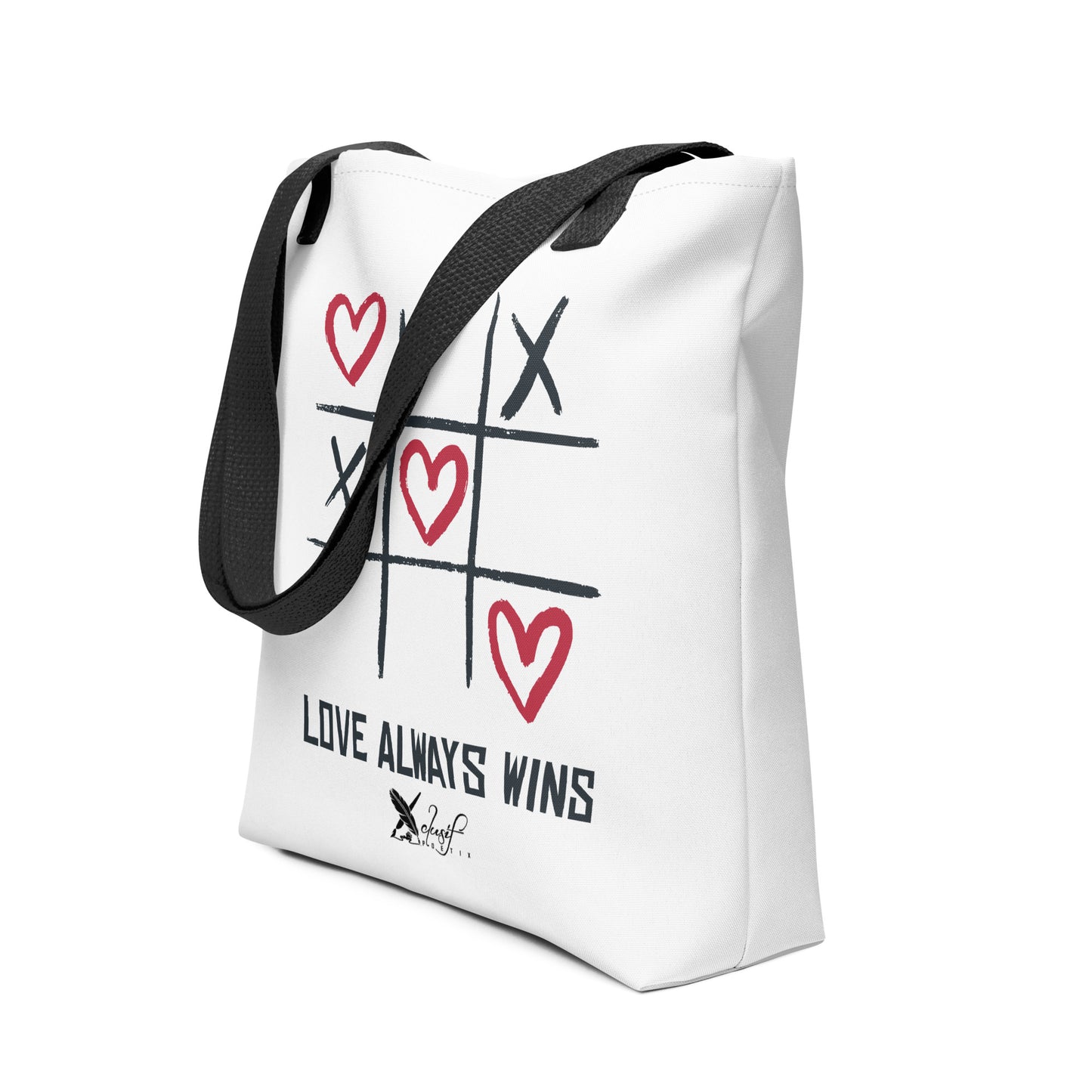 "LOVE ALWAYS WINS" BY XCLUSIF POETIX Tote bag