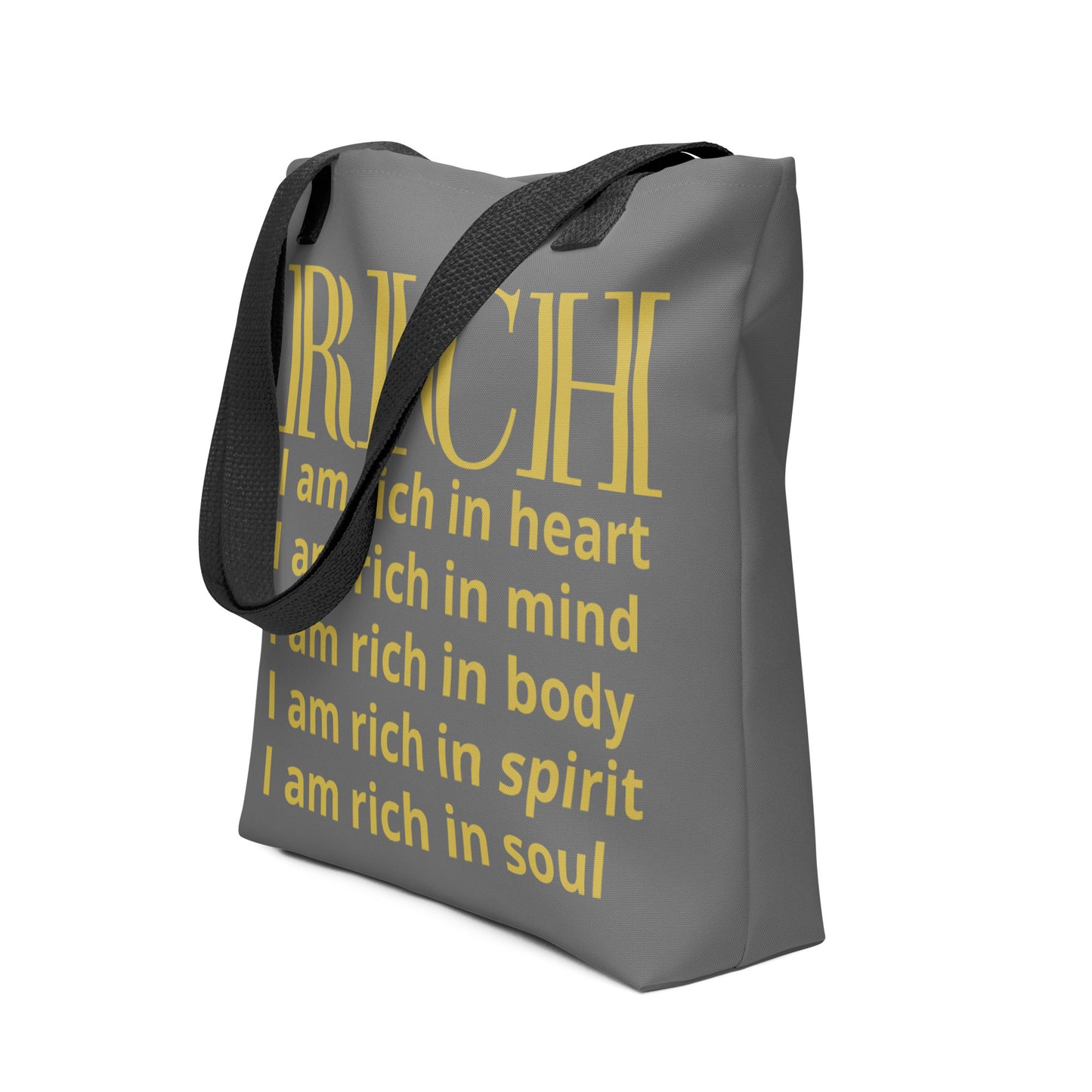 RICH BY XCLUSIF POETIX GREY & GOLD Tote bag