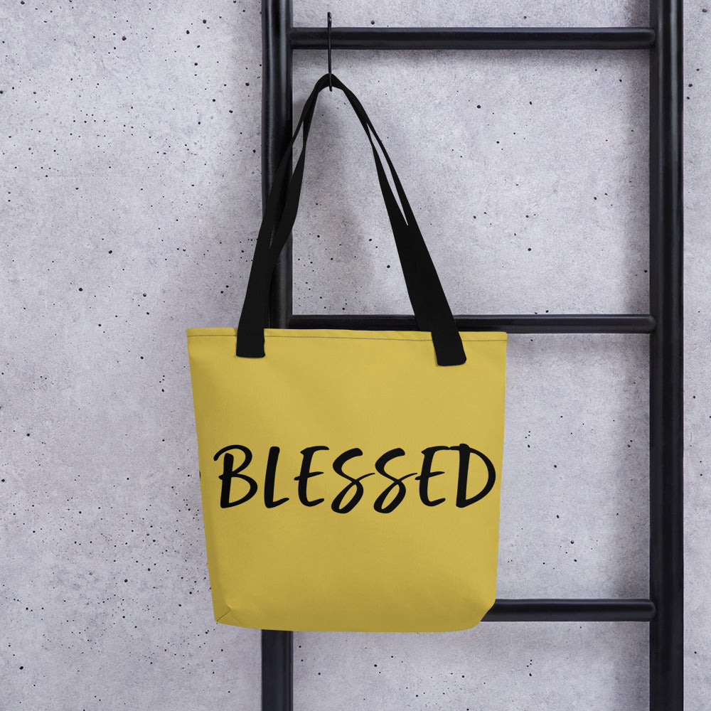 BLESSED BY XCLUSIF POETIX Tote bag