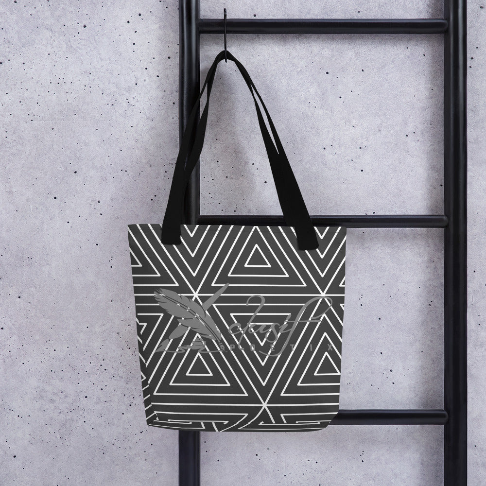 XCLUSIF POETIX BLACK TRIANGLE Women's Tote bag