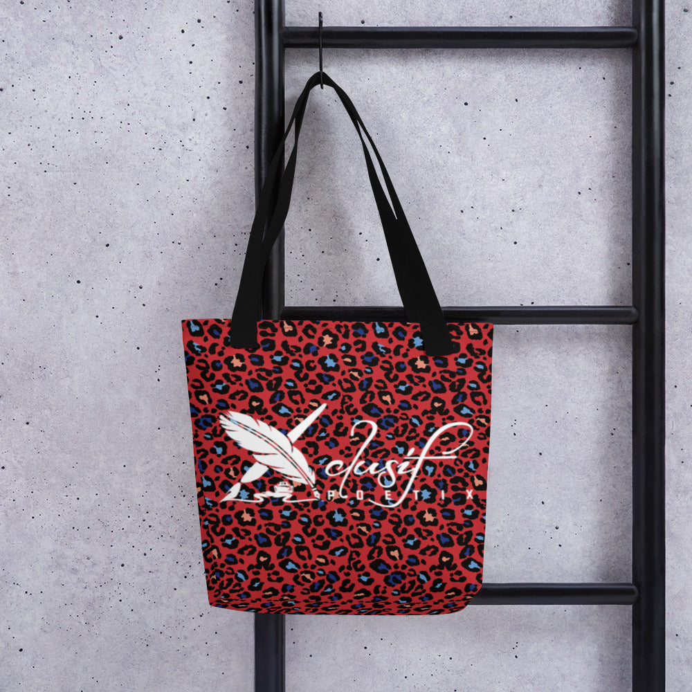 XCLUSIF POETIX RED LEOPARD Women's Tote bag