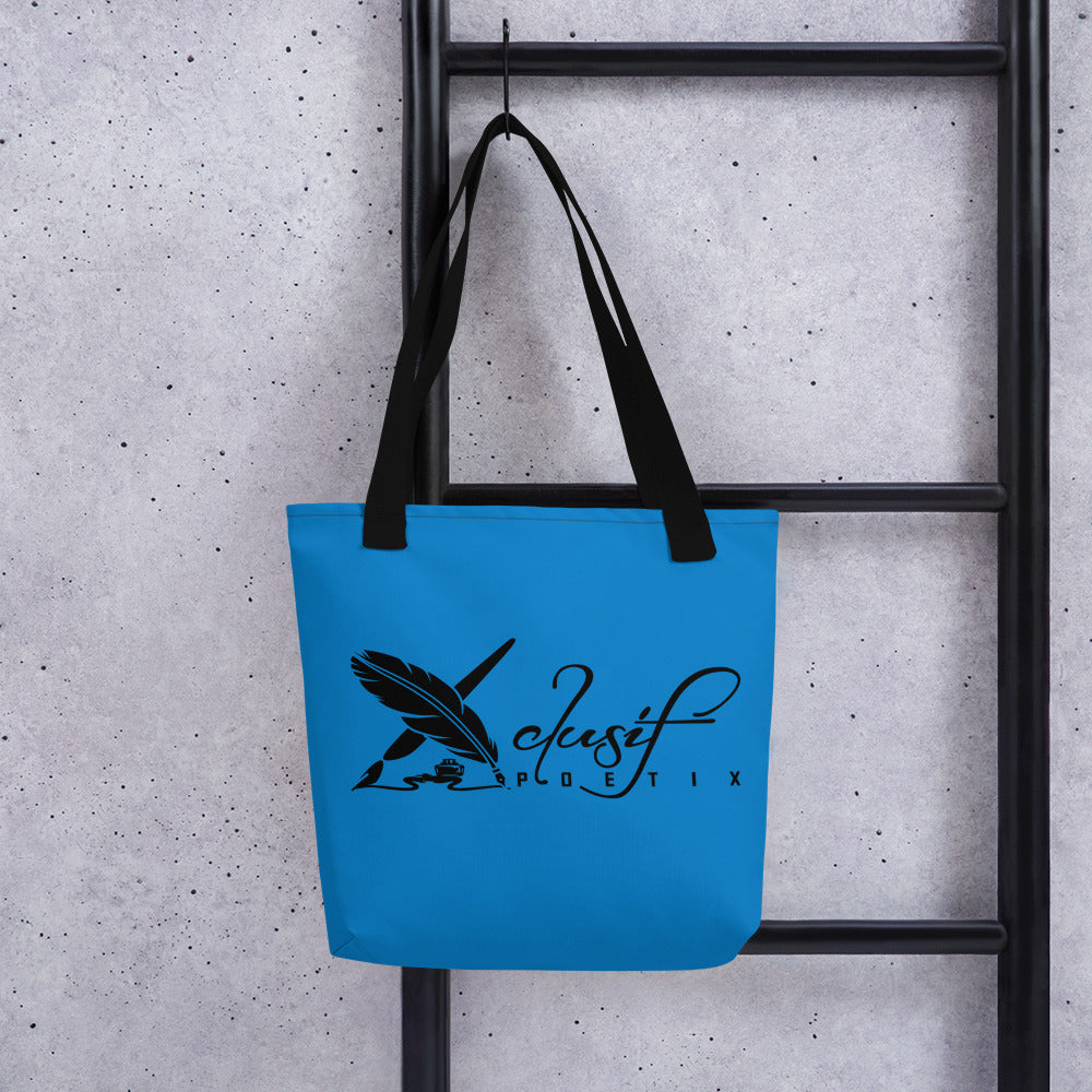 XCLUSIF POETIX BLUE & BLACK Tote bag