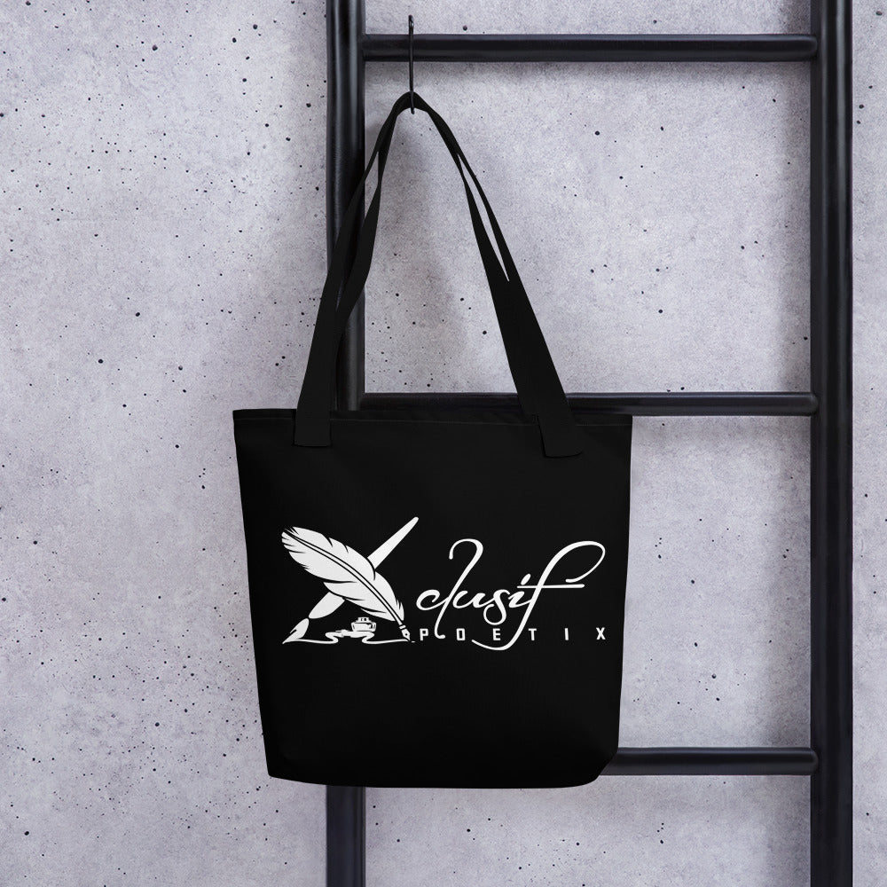 XCLUSIF POETIX BLACK & WHITE Tote bag