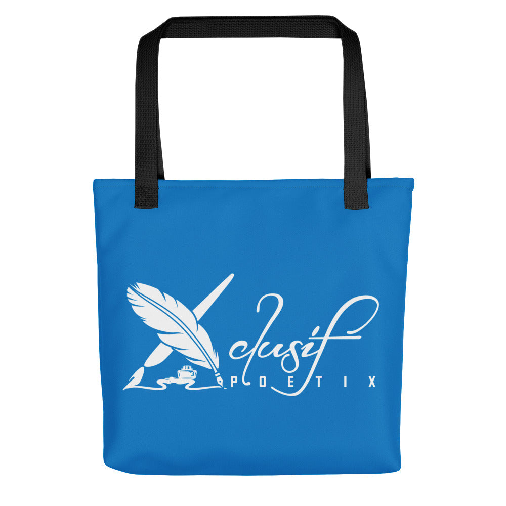 XCLUSIF POETIX BLUE & WHITE Tote bag